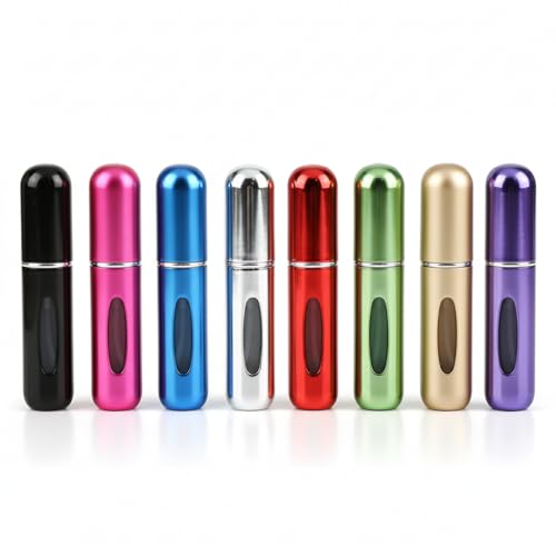 Mini Frasco Portátil de Perfume Recarregável com Borrifador Spray Leve na Bolsa Estojo de Maquiagem Kit Viagem Super Prático 5ml Porta Perfume (5)