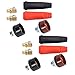Welding Cable Panel Connector Set, Welder Plug Socket Quick Fitting Firm Connection Easy Installation ABS for Replacement