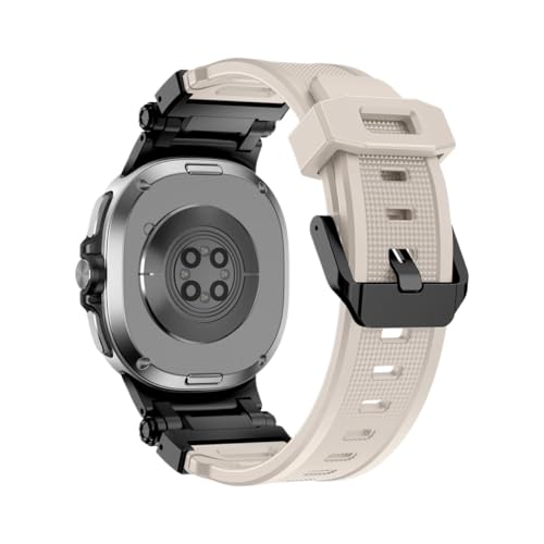 �ɓK������Samsung Galaxy Watch 8 Classic 46mm /8/40/44mm/Ultra 47mm�u���X���b�g�ɓK�����郉�o�[�X�|�[�c�o���h(Black starlight,For Galaxy 8Classic 46mm)