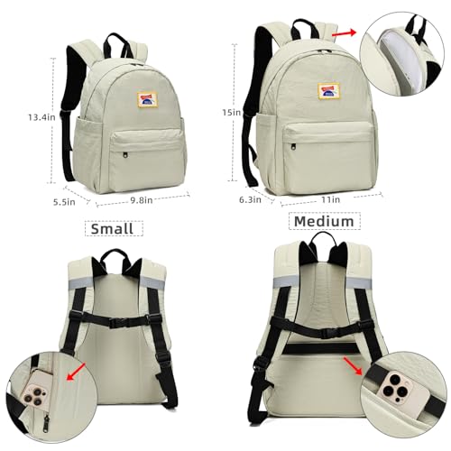 willikiva Kids Backpack for School Boys Girls Teens Toddler Backpack Waterproof Kindergarten Preschool Elementary Bookbag Children Travel Bag(Bean Grey Green,Medium) by willikiva - Used condition - Image 4
