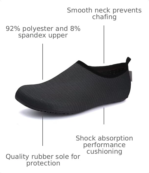 Image of WateLves Womens and Mens Kids Water Shoes Barefoot Quick-Dry Aqua Socks for Beach Swim Surf Yoga Exercise