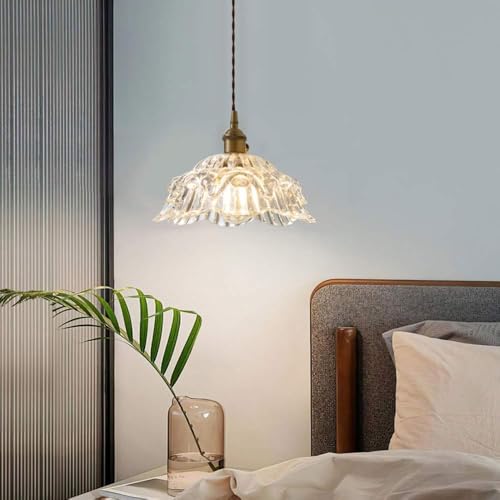 Lámpara de techo moderna dorada de cristal fino para isla de cocina 5