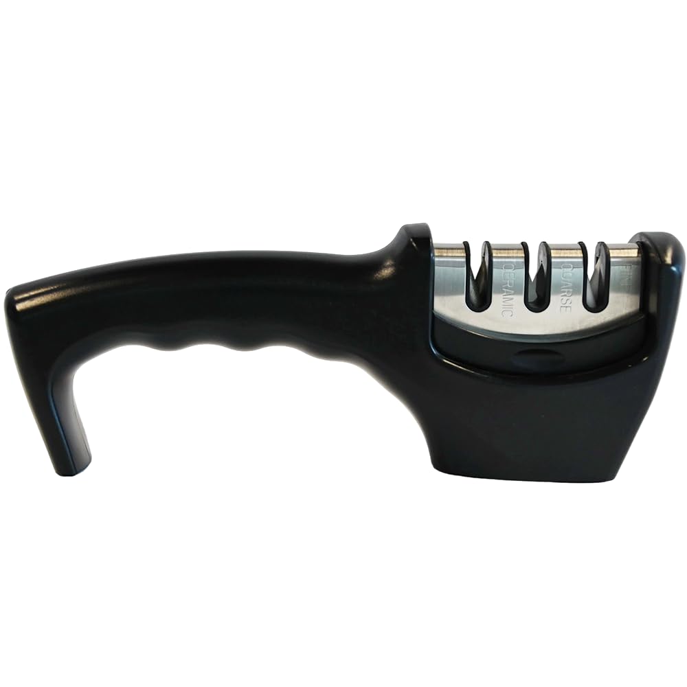 Armo® Professional 3 Stage Manual Knife Sharpener for Sharpening Kitchen Knives Anti Slip Knife Sharpener
