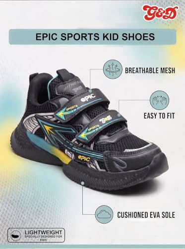 Image of G&D Epic Kids Casual Shoes for Boys & Girls | Lightweight Comfortable Sneakers, Play and Outdoor Activities