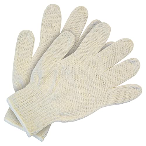 ATERET 48 Pairs Cotton Gloves, String Knit Work Gloves Liner, Polyester Cotton Works Gloves for Men & Women, Ideal for Painter Warehouse & Garden