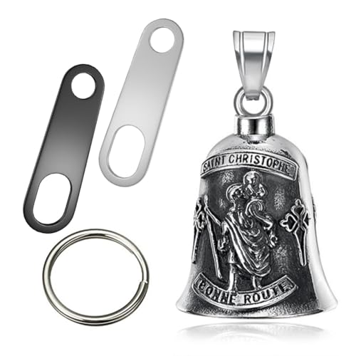 Gremlin-Glocken für Motorräder – Glücksglocken und „Drive-Safe“-Anhänger, bleifreie Zinnglocke, Glücksbringer-Geschenk für Männer und Frauen, für die Sicherheit beim Fahren