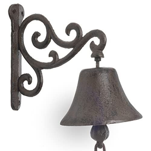 Moritz Cloche de porte - Décoration murale - En fonte - Design rustique et antique - Style rétro