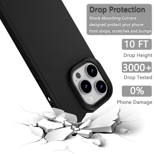 Image of iPhone 11 pro max Case Silicone,Soft Microfiber Lining(Black)