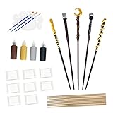 Maikoi Magic Wand Making Kit for Kids Adults DIY Craft Set Wizard Birthday Party Supplies Make Your Own 8 Wands (24-Piece)