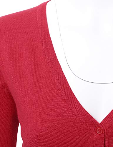 Image of Allsense Women's Long-Sleeve V-Neck Cardigan Sweater | Button Down, Lightweight Soft Knit