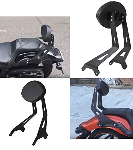 AUFER Fixed Mount Short Black BACKREST Sissy Bar Upright & Custom PAD for Yamaha Star Stryker 2011-2017 27D-F84A0-S0-00