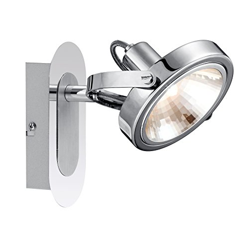 Globo - faretto cromato, in alluminio spazzolato