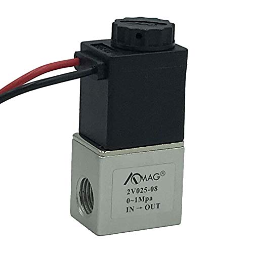AOMAG® 1/4" NPT Electric Solenoid Valve 110 V AC Air Water 2 Way Valve Normally Closed