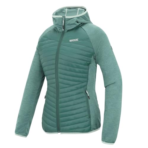 Regatta Andreson Hybrid - Chaqueta de softshell para mujer, ligera e impermeable, con capucha, Ivy Moss, 38
