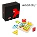 WOOD CITY Wooden Montessori Sorting & Stacking Toys for Toddlers 1 2 3 Year Old, Educational Shape Color Recognition Puzzle Stacker, Development & Learning Toys Boys Girls