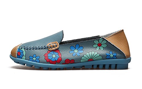 Image of VenusCelia Women's Floral Comfort Walking Flat Loafer