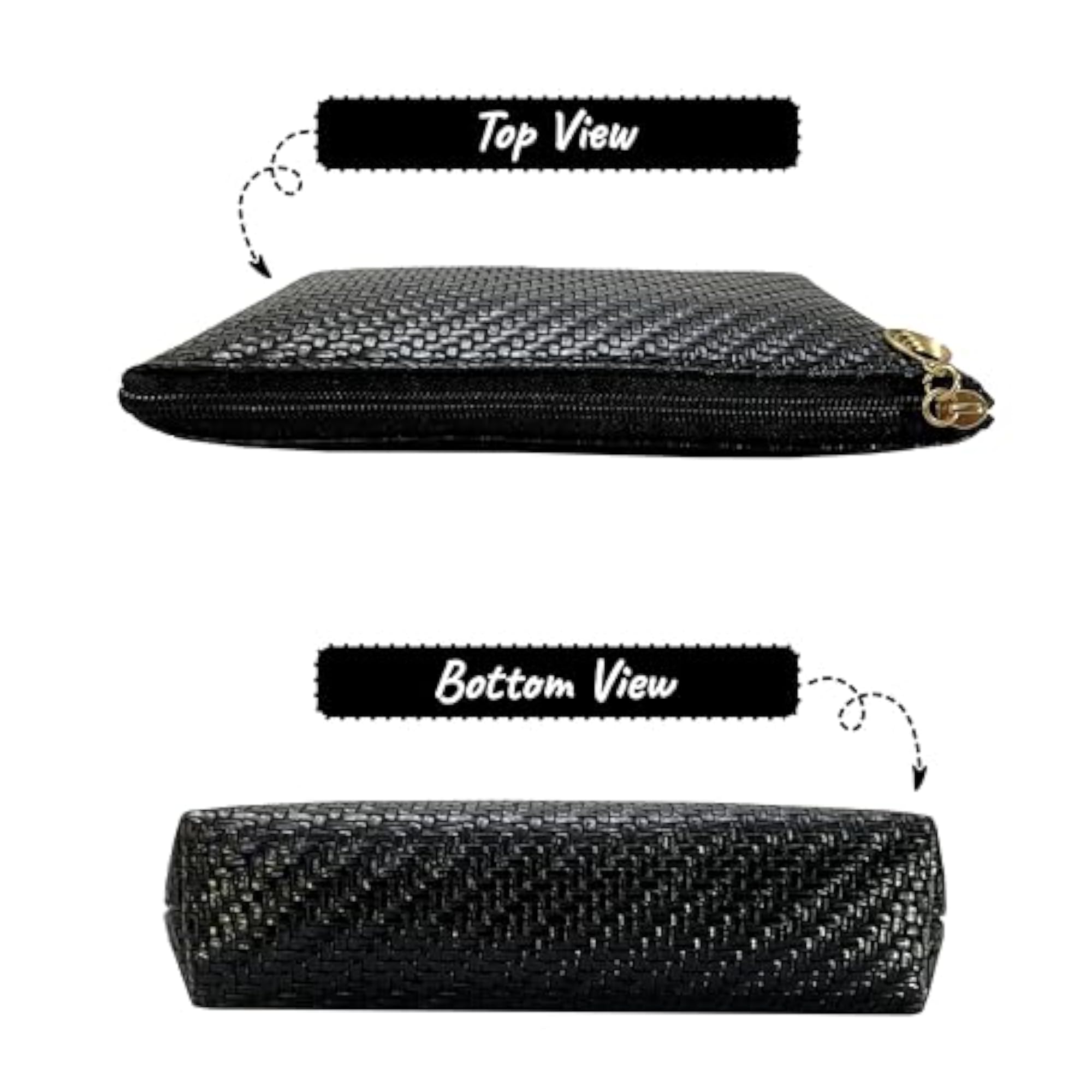 Makeup Pouch Set (Black+TAN+Beige), Travel Cosmetic Organiser