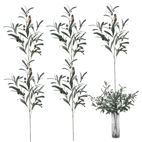 Fausses branches d'olivier de 30'' style méditerranéen pour bureau - 2