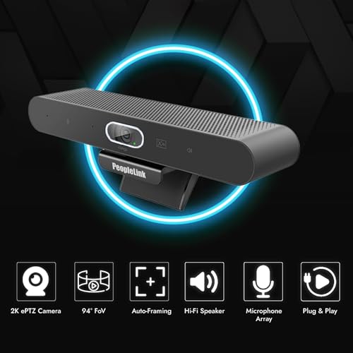 Image of Stellar X20 New Generation Audio and Video Conference Camera Videobar Integrated with 4K ePTZ AI face-Tracking Camera, 4 Built-in Mics, 94 Wide Angle & 360 Audio Pickup for VC Meetings