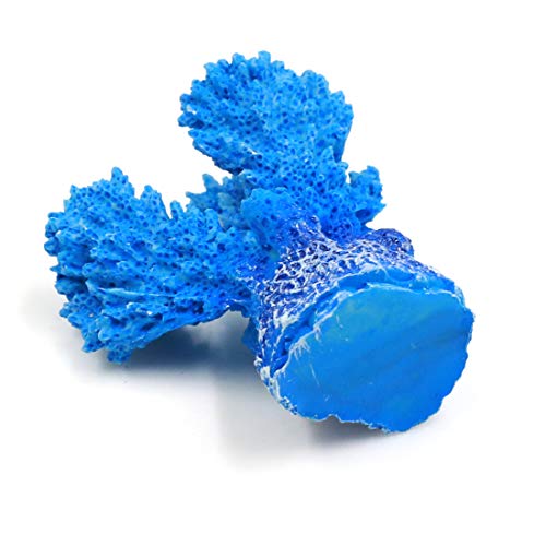 Sourcingmap® Harz Mini Koralle Pflanze Aquarium Fischglas Landschaft Dekor Riff Ornament Blau DE