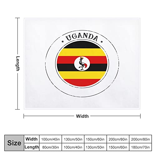 Couverture Uganda plaid drapeau ougandais, idée cadeau idéale