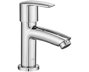 BATHSENSE by Asian Paints Pillar Cock | Modern Design with Brass Body |Chrome Finish | High Flow | Brass Body with Unique Design | 10 Years Warranty