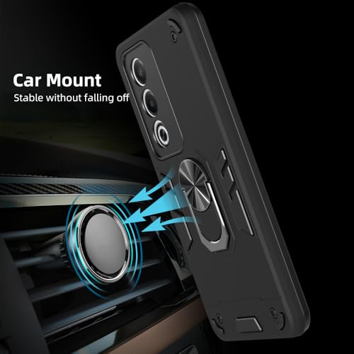 Image of NDCOM for Oppo Reno 13 Back Cover | Protective Oppo Reno 13 5G Back Cover | Sleek Oppo Reno 13 Cover for Enhanced Grip and Style | Ring Holder Case