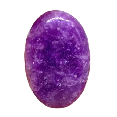 Lépidolite violette naturelle cabochon 26 x 17 mm pour fabriquer un collier DIY