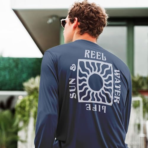 Reel Life UV Long Sleeve – Jax Beach Men’s Long Sleeve Sun Protection Shirt, Lightweight Quick-Dry UPF 50+ Performance Shirt, Breathable Sun Shirts for Men, Moisture-Wicking UV Shirts for Men3