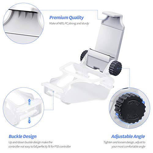 Clipe de suporte de telefone para controle PS5, suporte dobrável para celular Honeywhale, braçadeira
