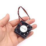 JZK 2PCS 40x40x10 mm DC 5V mini cooling fan 40mm with 2 pin connector, 5300 rpm, 0.06A, 4010 ball bearing small brushless DC fan 4cm for development board, graphics card, 3D printer fan - Image 4