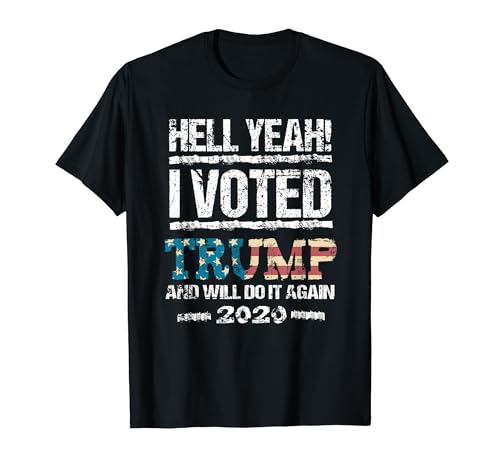 Trump 2020 Shirt I Voted Trump Flag Tee MAGA Shirt