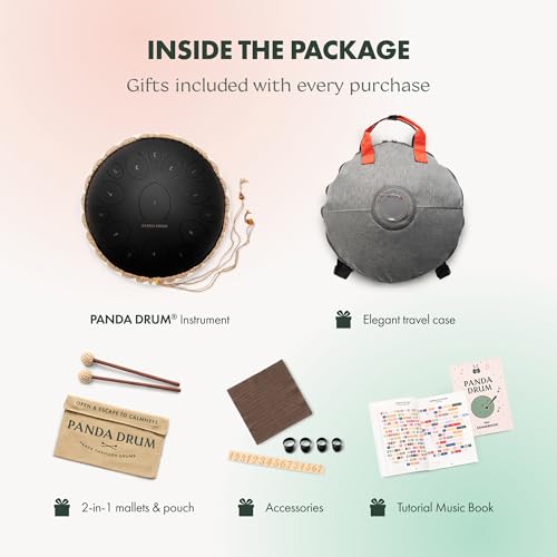 Set Pro & Plus (Negro) | Steel Tongue Drums 432 Hz miniatura 7