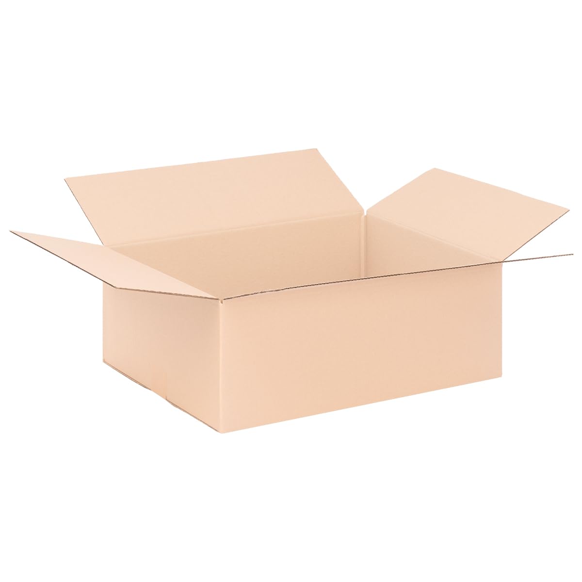 verpacking Faltkartons 580 x 380 x 190 mm Braun (Außenmaß 585 x 385 x 200 mm) KK 112 1-wellig Versandkarton für mittelgroße Waren DHL Paket DPD GLS Hermes Kartons (40 Stück)