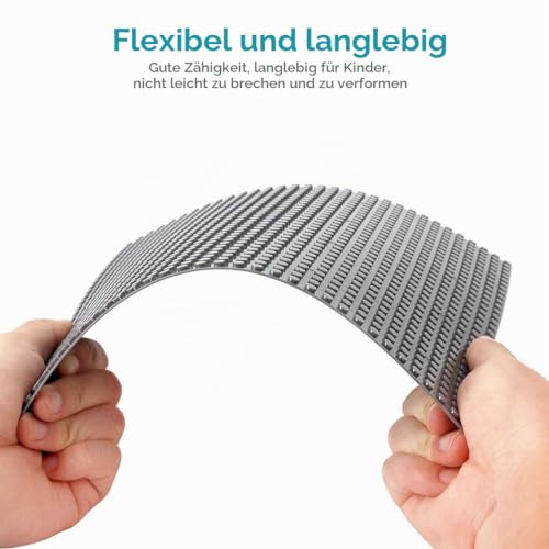 Lekebaby 6 Platten-Set Bauplatte Kompatibel mit Meisten Marken, 25 * 25cm, Weiß Dunkelgrau Schwarz Grundplatte – Ansicht 5