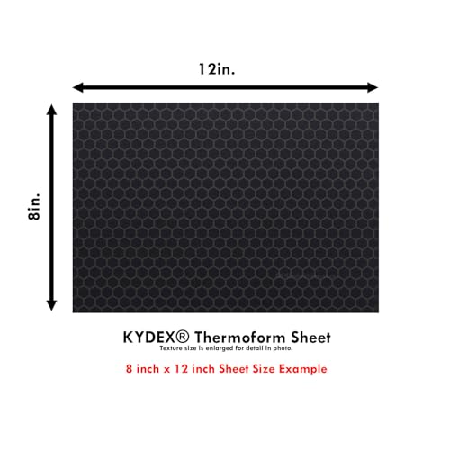 Image of KYDEX Thermoform Sheet - (Honeycomb Camo) - (Olive Drab /Black - Reversed) - (8in x 12in) - (1 Sheet) - (for Holster Making, Cosplay, Hobby) - (USA Made)