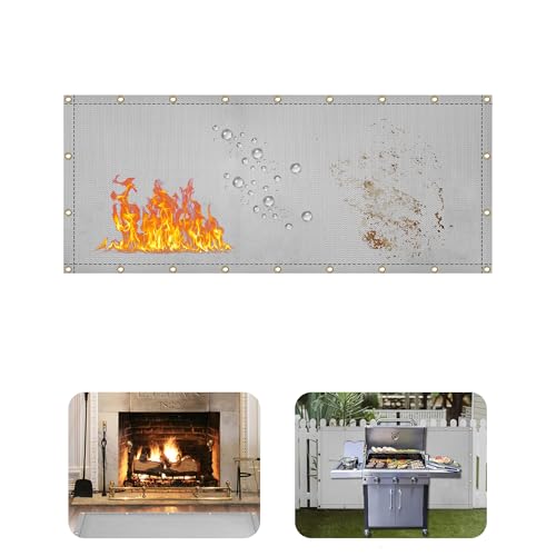 3' X 8' Grill Heat Shield for Deck...