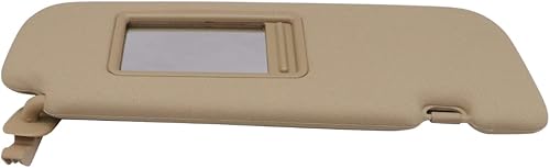 XQSMWF Visera solar con espejo de repuesto para el lado del pasajero, color beige, compatible con Hyundai Elantra MD 2011-2015 852203X000
