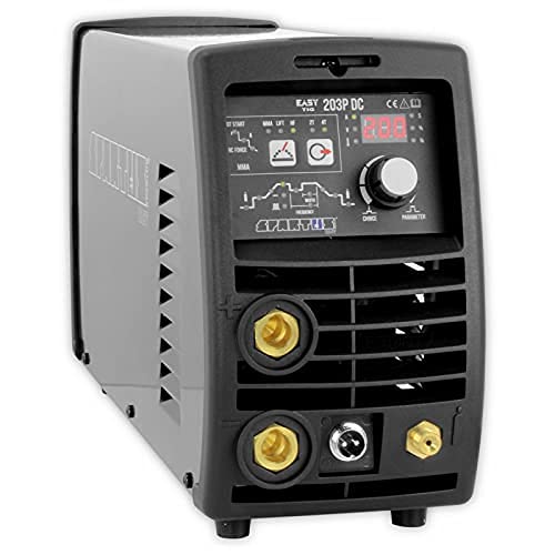 Spartus EasyTIG 203P Spawarka TIG DC PULS, Spawarka inwerterowa MMA AC 230V 200A IGBT Technologia PWM Cyfrowy panel sterowania