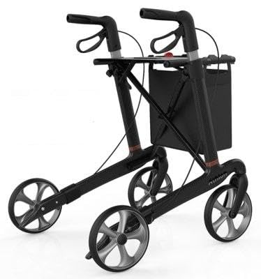 Rollateur Athlon Carbon Standard 62 cm de hauteur d'assise pour balades en ville
