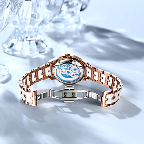 Image of OLEVS Women Watches Diamond Luxury Dress Ladies for Small Wrist Watch Gold Silver Stainless Steel Analog Quartz Day Date Waterproof Watches