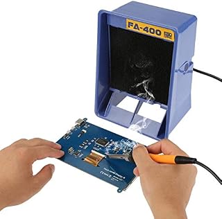 Solder Smoke Absorber Fume Extractor Fan For Soldering Station Silent Smoke Extractor With Extractor Fan And Filter Soldering Iron Absorber Welding Exhaust Anti-Static Smoke Absorber Fan Tool