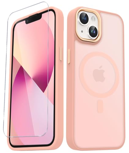 Image of YENAPOON for iPhone 15 Plus Case, Matte Magnetic Phone Case, Pink