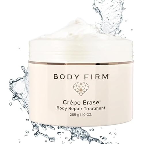 BODY FIRM Crepe Erase Body Repair Treatment, Anti-Aging Wrinkle Cream, Support Skins Natural Elastin & Collagen Production - 10oz
