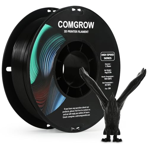 Comgrow Rapid PLA Filament 1.75mm, 30-600mm/s High Speed Printing, 3D Printer Filament...