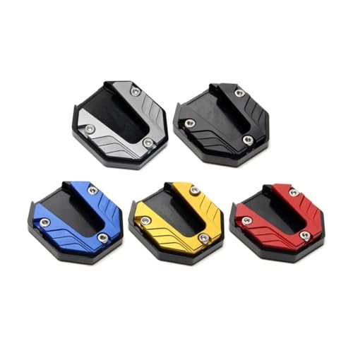 Coussinet de pied de béquille de moto élargie et plaque de support - 2