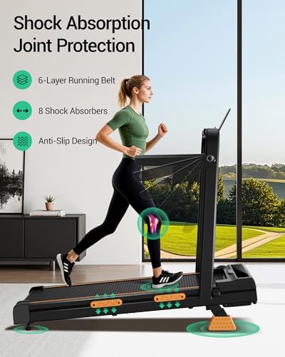 Motorized Folding Treadmill with Incline