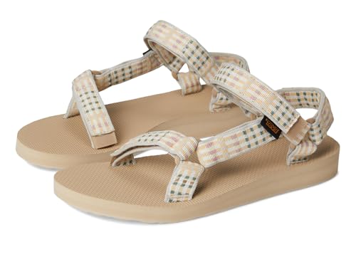 Image of Teva Women's Original Universal Sport Sandal, Modern Check Taupe, 7
