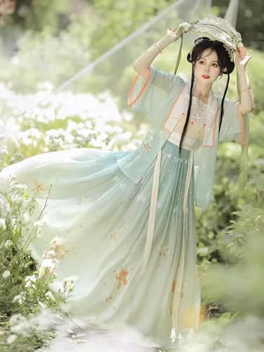 Hanfu de mujer con elementos tradicionales para paseos diarios de verano 4
