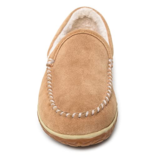 Minnetonka Men's Tilden Moccasin Slippers, Cinnamon, 10 W3